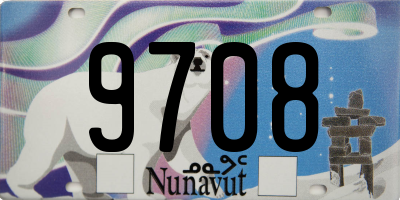 NU license plate 9708