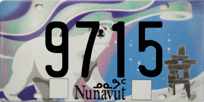 NU license plate 9715