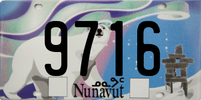 NU license plate 9716