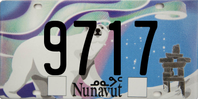 NU license plate 9717