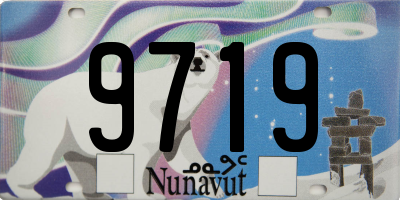 NU license plate 9719