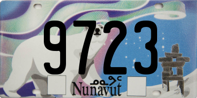 NU license plate 9723