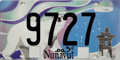 NU license plate 9727