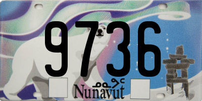 NU license plate 9736