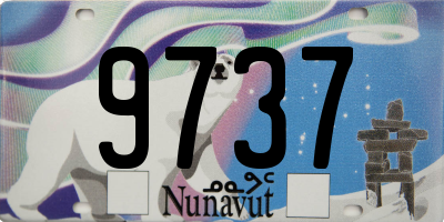 NU license plate 9737