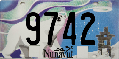 NU license plate 9742