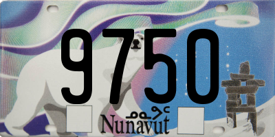 NU license plate 9750