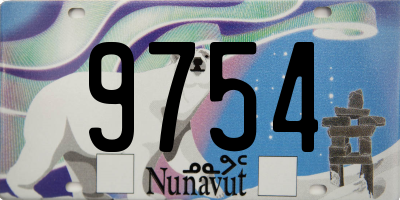 NU license plate 9754