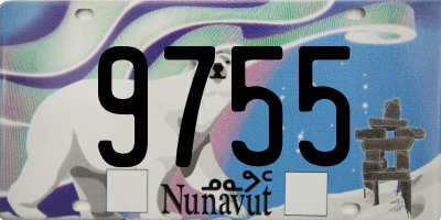 NU license plate 9755