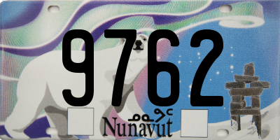 NU license plate 9762