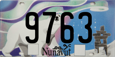 NU license plate 9763