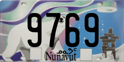 NU license plate 9769