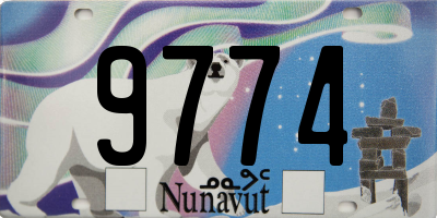 NU license plate 9774