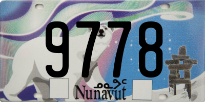 NU license plate 9778