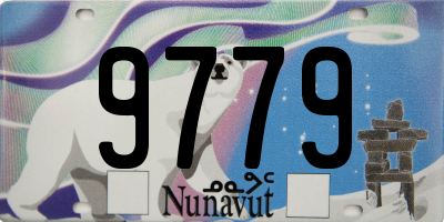 NU license plate 9779