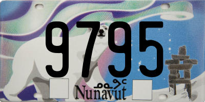 NU license plate 9795