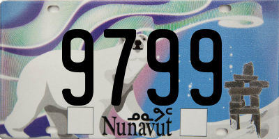 NU license plate 9799