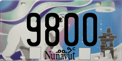 NU license plate 9800