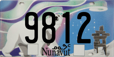 NU license plate 9812