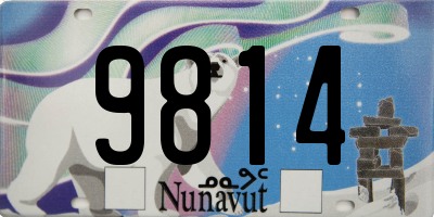 NU license plate 9814