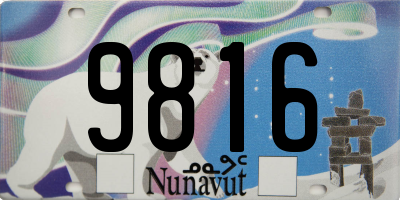 NU license plate 9816