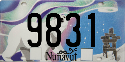 NU license plate 9831