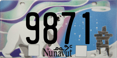 NU license plate 9871