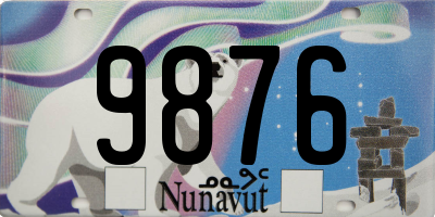 NU license plate 9876