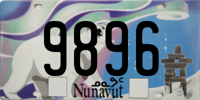 NU license plate 9896