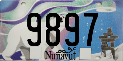 NU license plate 9897