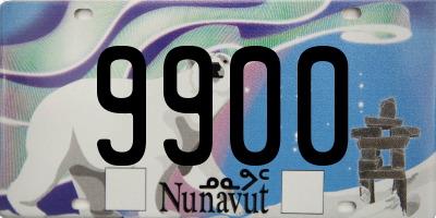 NU license plate 9900