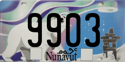 NU license plate 9903