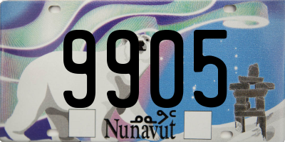 NU license plate 9905