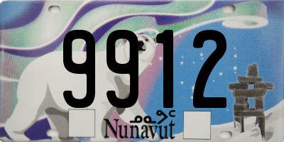 NU license plate 9912