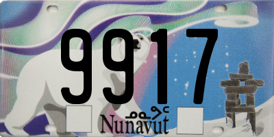 NU license plate 9917