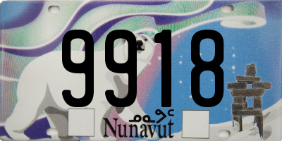 NU license plate 9918