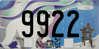 NU license plate 9922