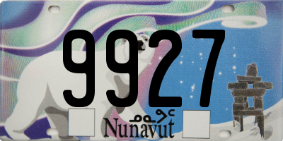 NU license plate 9927