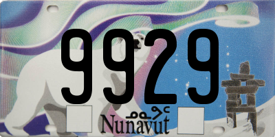 NU license plate 9929