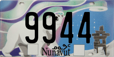 NU license plate 9944