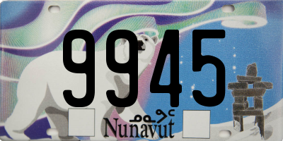 NU license plate 9945