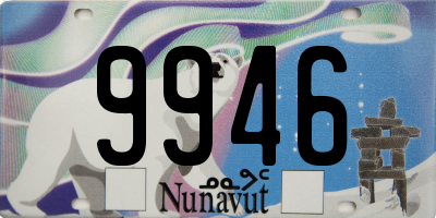 NU license plate 9946