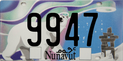 NU license plate 9947