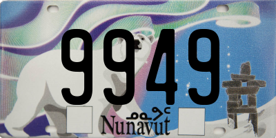 NU license plate 9949