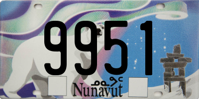 NU license plate 9951