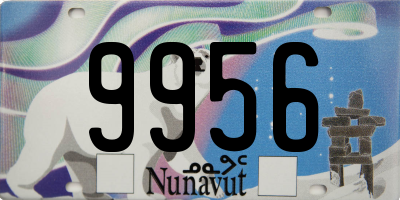 NU license plate 9956