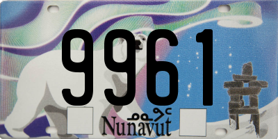 NU license plate 9961