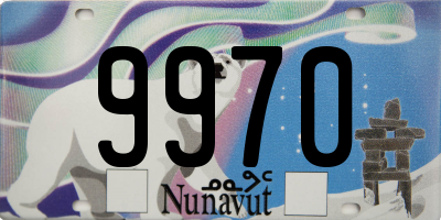 NU license plate 9970