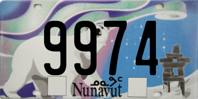 NU license plate 9974