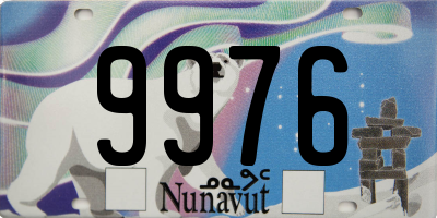 NU license plate 9976